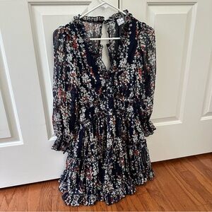 Angel Biba Navy Floral Dress